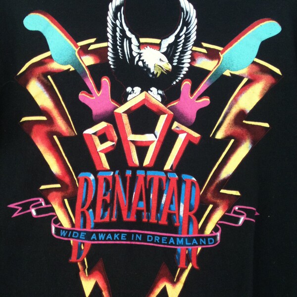 SALE!!!  Pat Benatar Wide Awake Tour tshirt RARE 1980s