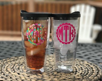 acrylic tumbler etsy