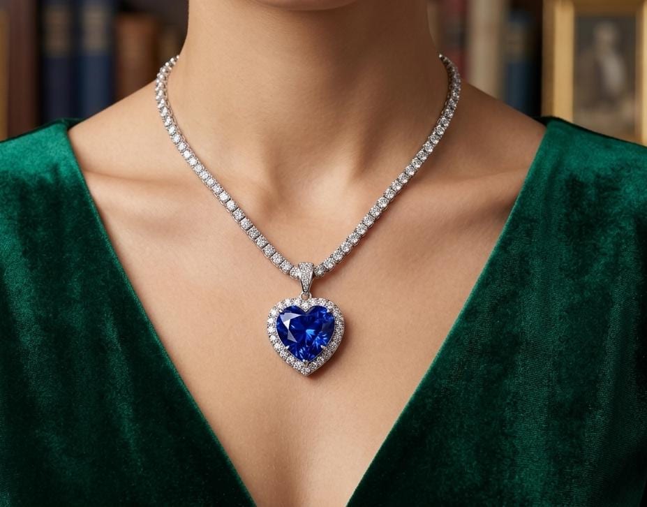 Heart of the ocean necklace titanic - Etsy 日本