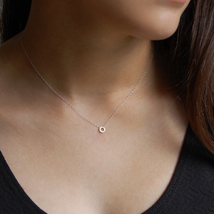 Etsy white gold necklace best sale