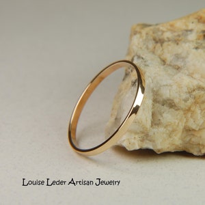 14K Solid Gold Ring for Woman, Gold Wedding Band, Simple Gold Ring 14K Gold Band