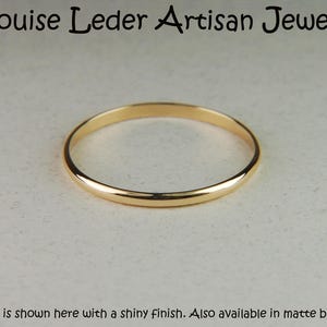 Handmade 18K Solid Gold Ring: Minimalist Wedding Band image 6