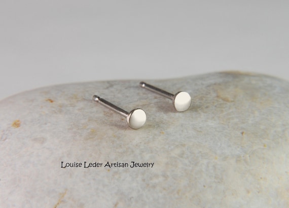Palladium stud earrings discount