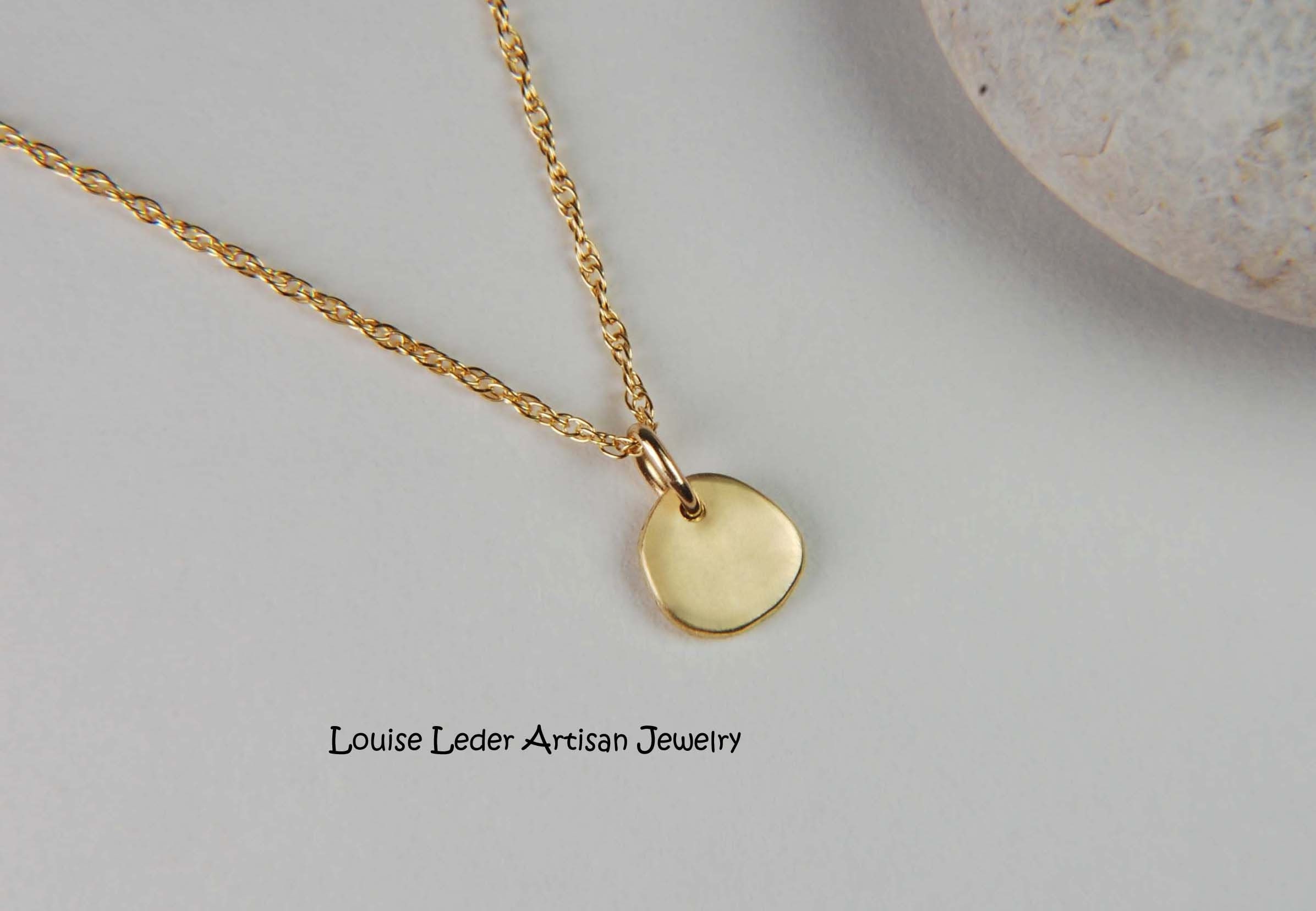 18K Gold Necklace Dainty Gold Necklace 18K Solid Gold Etsy