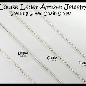 Handmade Jasper Pendant Necklace: Sterling Silver Boho Jewelry image 6
