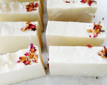 Honeysuckle jasmine natural shea soap- floral creamy bubbly soap bar-new mom gift