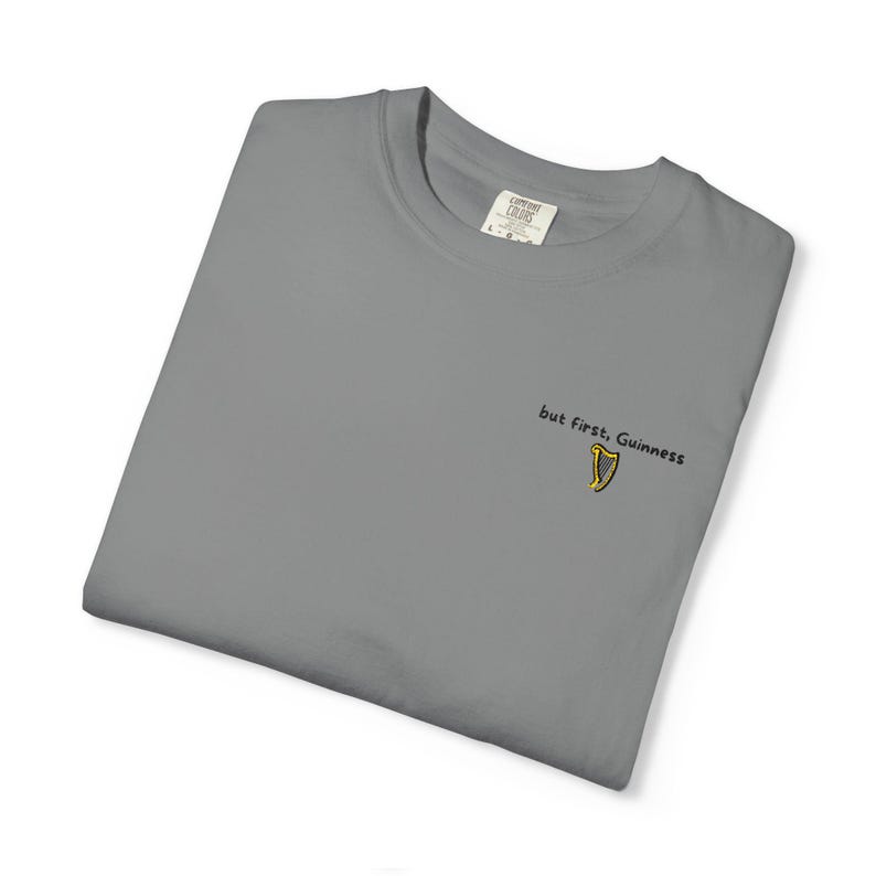 But First, Guinness embroidered T-shirt | Guinness logo image 5