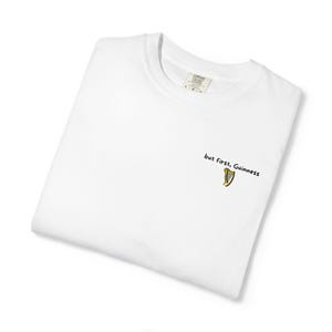 But First, Guinness embroidered T-shirt | Guinness logo image 4