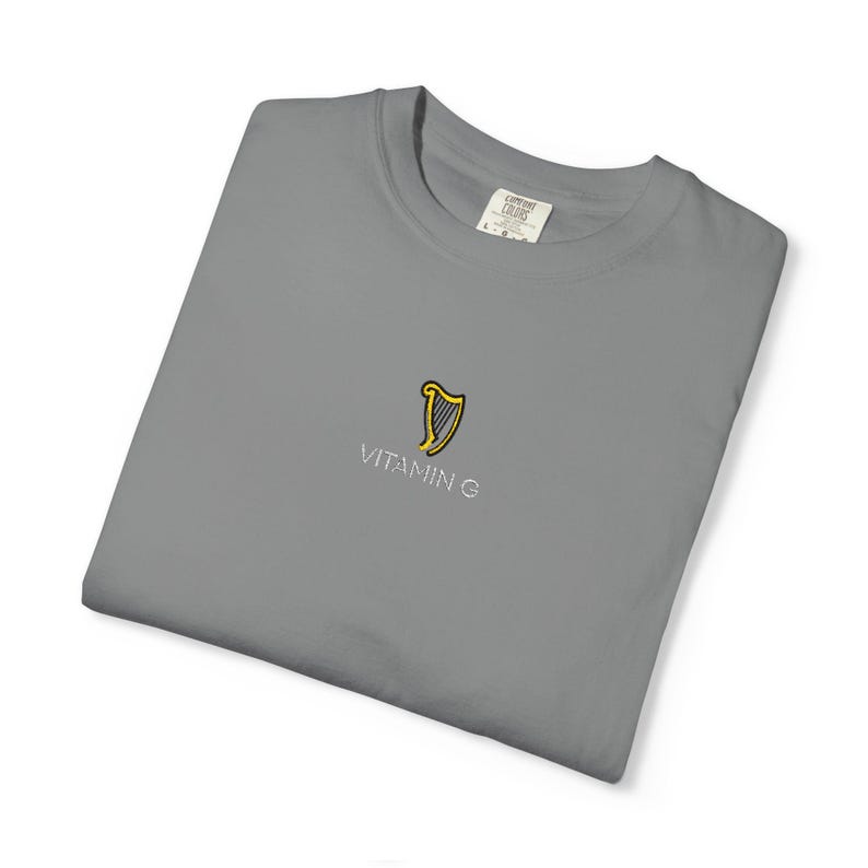 Vitamin G Guinness Embroidered T-shirt | St. Patrick's Beer Tee image 4