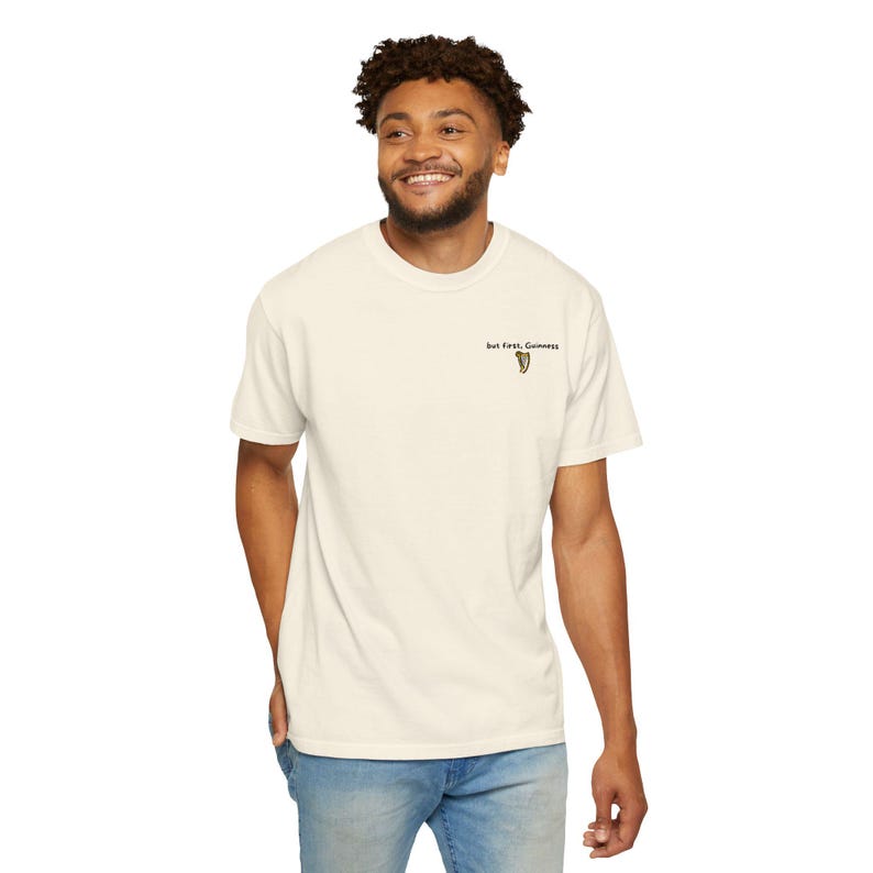 But First, Guinness embroidered T-shirt | Guinness logo image 6