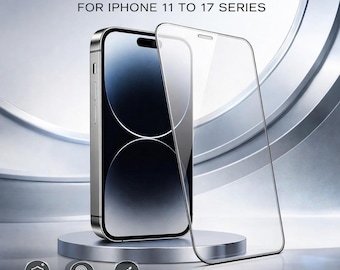 Protector de pantalla de vidrio templado para iPhone 11-17, HD Clear Anti-Scratch Guard