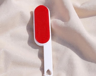 Cepillo reutilizable para quitar pelo de mascotas / Rodillo quitapelusas autolimpiante para ropa y sofás.