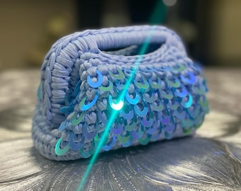 Clutch Ariel | Clutch com fita de lantejoulas | Clutch elegante | Ideia para presente