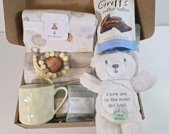 Presentask för nybliven mamma Könsneutral present Present till nyfödd present Present till könsavslöjande Graviditetspresent, familj och bebis Presentset Present efter förlossningen
