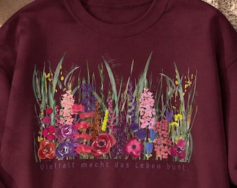 Sudadera con flores Fck AFD Statement Shirt für Damen u Herren Linkspolitisch EkelhAFD T-Shirt Gegen Rechts Demonstration Protest Tee FCK NZS