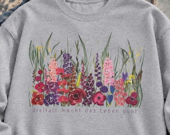 Sudadera con flores Fck AFD Statement Shirt für Damen u Herren Linkspolitisch EkelhAFD T-Shirt Gegen Rechts Demonstration Protest Tee FCK NZS