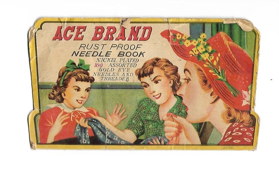 Sewing Needle Book Ace Brand Needles 