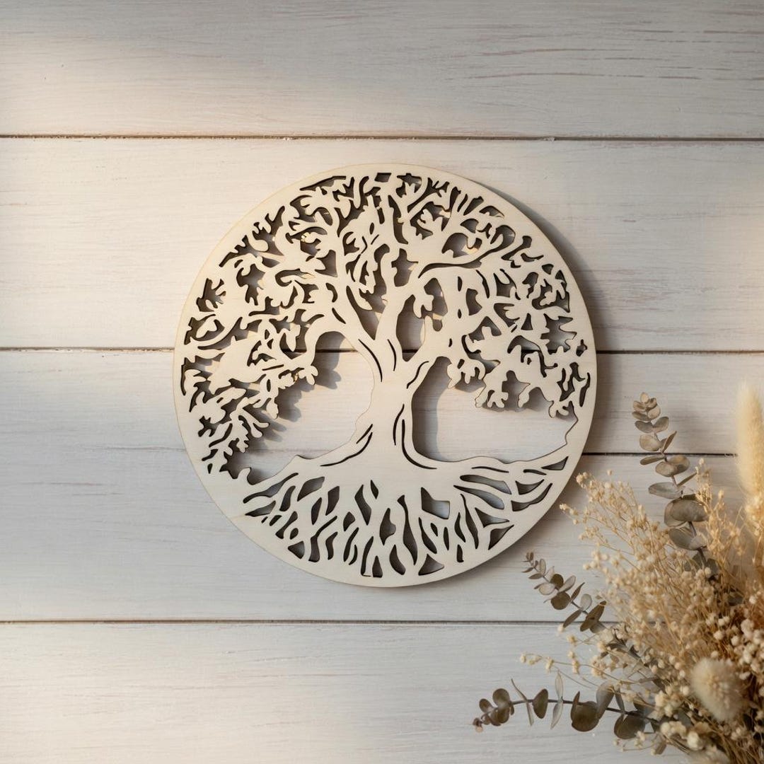 Tree of Life Wooden Wall Decor Rustic Farmhouse Wall Art - Etsy