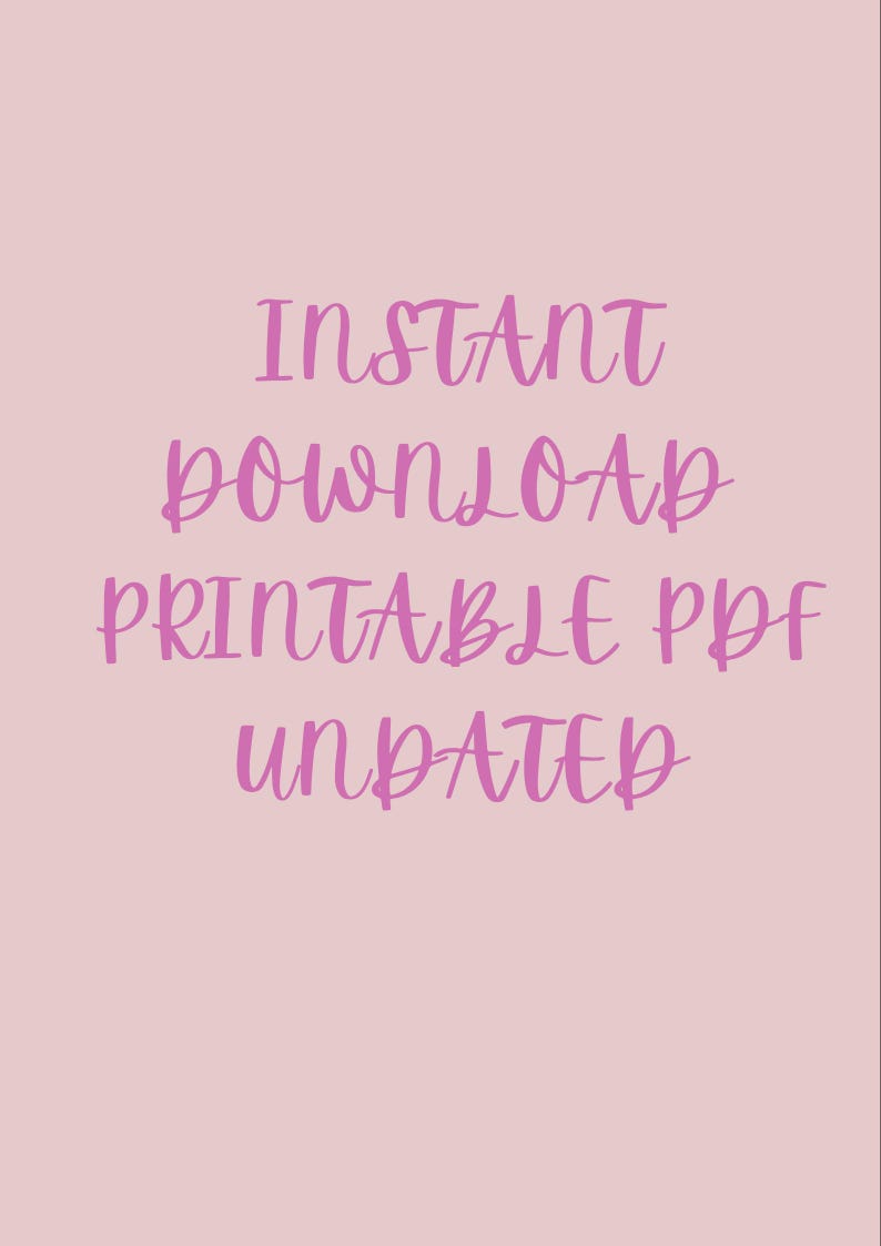Cute Pink Weekly Planner Printable, Aesthetic Coquette Planner, Undated ...