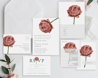 tulip wedding invitations etsy tulip wedding invitations