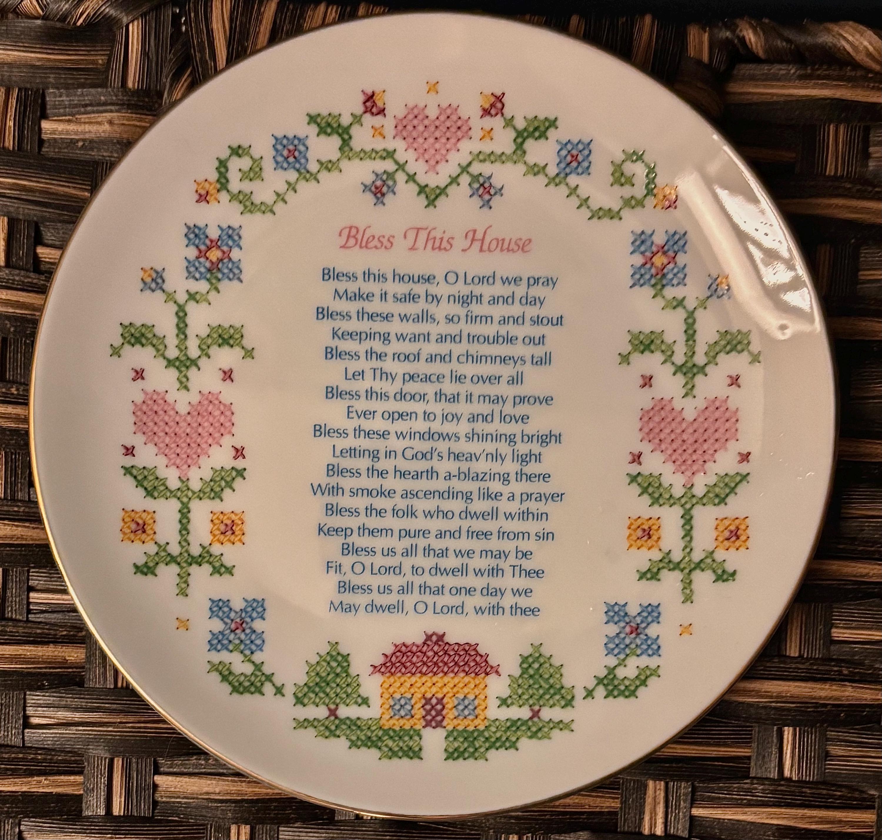 Porcelain Bless This Home - Etsy