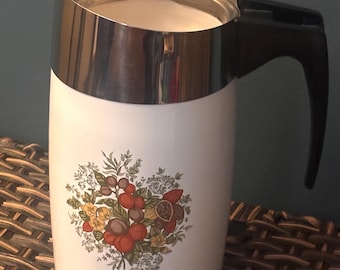 Vintage CorningWare Spice of Life Le Cafe Coffee Percolator Electric Pot Complete Retro Kitchen Decor 4–10 Cup