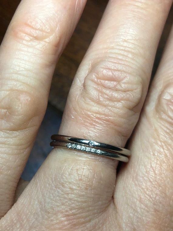 Designer  Engagement Set with Diamonds  set in PL… - image 6