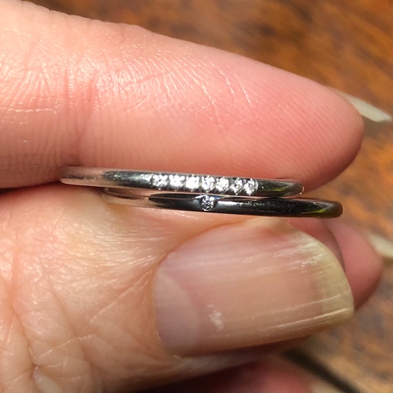 Designer  Engagement Set with Diamonds  set in PL… - image 1