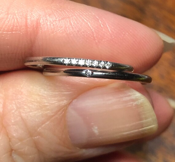 Designer  Engagement Set with Diamonds  set in PL… - image 5