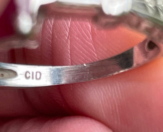 Designer Heavy baguette diamonds and Ruby Platinu… - image 4