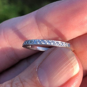 white gold  14kt  diamond anniversary band 20 points total weight Stacker band wedding band