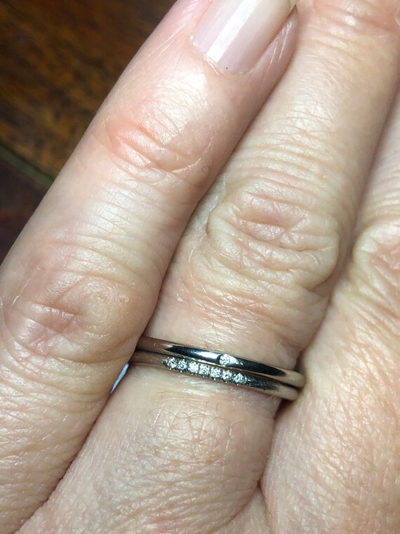 Designer  Engagement Set with Diamonds  set in PL… - image 8