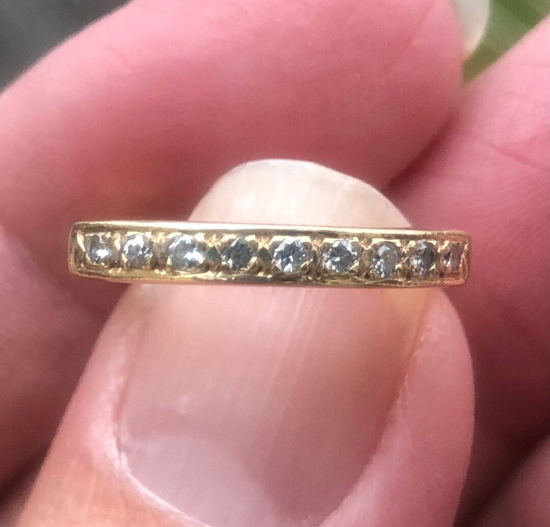 Ladies 23 Point Bead Set Diamond and Ring or Righthand Ring Set in