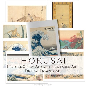 Hokusai Picture Study Aid PDF (with printable art)