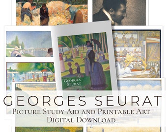 Georges Seurat Picture Study Aid PDF (with printable art)