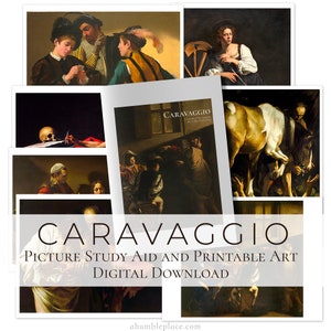 Caravaggio Picture Study Aid PDF (with printable art)