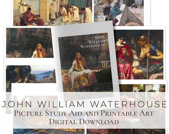 John William Waterhouse Picture Study Aid PDF (with printable art)