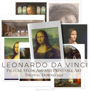 Leonardo da Vinci Picture Study Aid PDF (with printable art)