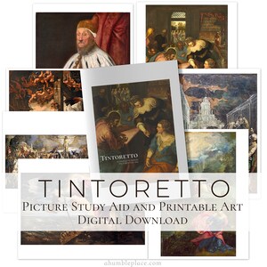 Tintoretto Picture Study Aid PDF (with printable art)