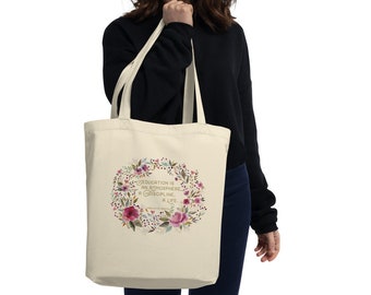 Charlotte Mason “Education is an atmosphere….” Eco Tote Bag