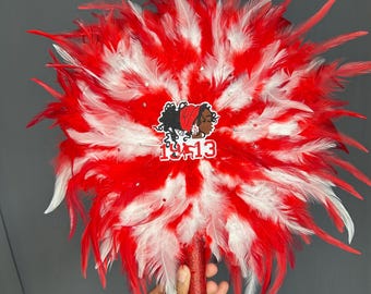 Abanicos de plumas de hermandad