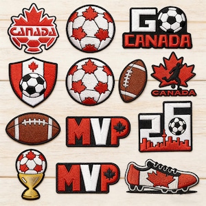 2026 World Cup Canada Soccer Patch | Maple Leaf Badge for Fan Gear Decor