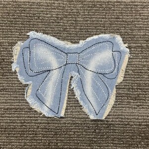 Fringe Butterfly Patch | Bohemian Star Iron-On | Denim Hippie Embroidery for Jacket or Vest