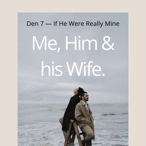 May include: A book cover with the title "Reality Shock" and the text "Me, Him & his Wife." Two people are standing on a ladder in front of a seascape. The text "A Growth Candy about The Forbidden Path" is at the bottom.