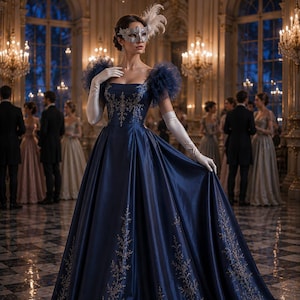 princess prom dresses Blue Shiny Tulle Long Prom Dresses, Princess Prom Dresses, Long Formal –  ClaireBridal