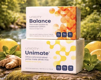 Unicity Unimate + Balance + Yerba Mate, Energy Drink, Balance Metabollic Support