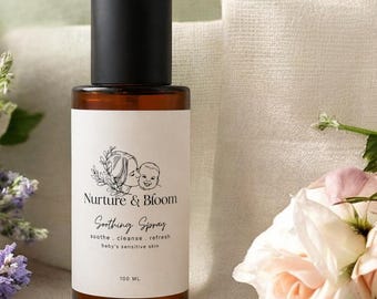 Organic Soothing Spray | Baby Butt Spray | Linen Spray | Facial Toner for Sensitive Skin | Mama & Baby Skincare