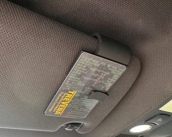 Clip per aletta parasole – Organizer minimalista per auto