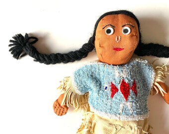 kids gift Native American doll collectible