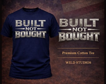 Camiseta estadounidense para trabajadores – Camiseta patriótica de clase obrera, hecha a mano, no comprada – Regalo de EE. UU.